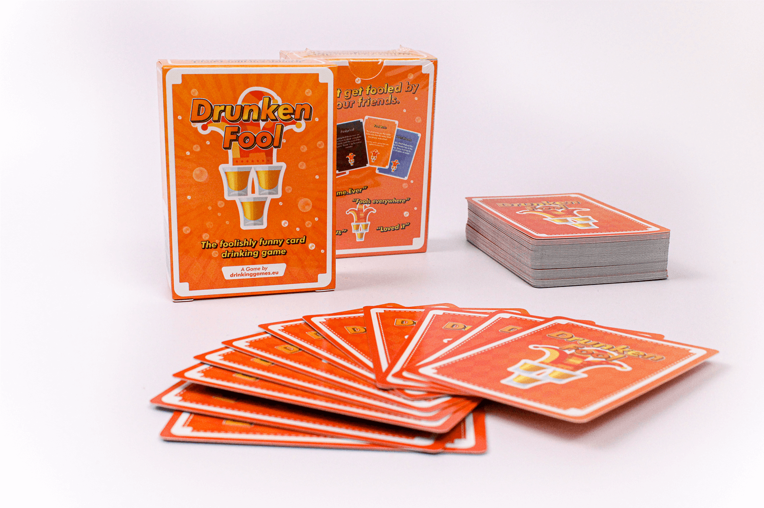Drunken Fool cards and packaging